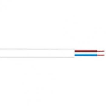 Flat Flex Cable 2-Core 0.5mm White, 10 Metres