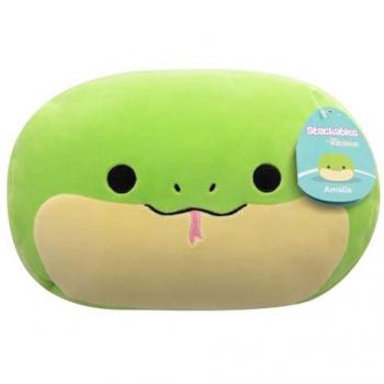 Plüschfigur Squishmallows „Amalie“ – Grüne Schlange mit Gelbem Bauch (30 cm)