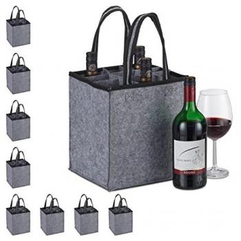 Sacs Vin-Bière Relaxdays 2 en 1 – 9 espaces, anthracite