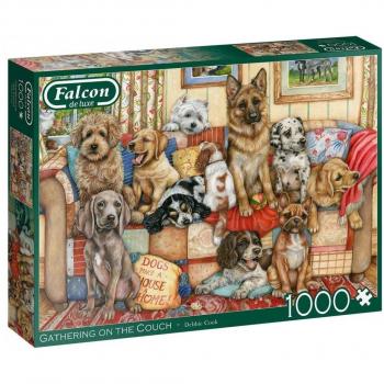 Puzzle Gathering On The Couch