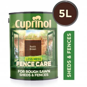 Cuprinol Less Mess Fence Care All Colours 5 Litre and 6 Litre