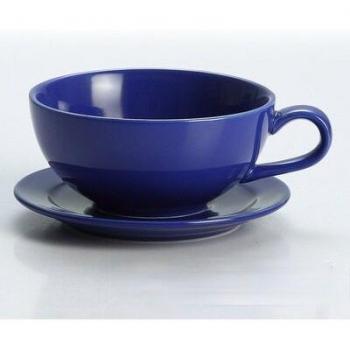 250ml Colourful Cappuccino Latte Cup and Saucer Set