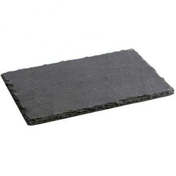 Quid Schiefer-Keramikschale, Gastro Fun, Schwarz (22 x 14 cm)