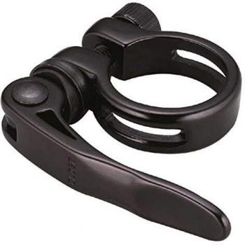 Zadelpenklem met snelspanner 28,6 mm zwart