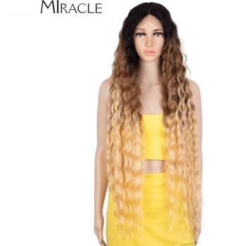 Synthetische Tiefwellende Blondperücke 40 Zoll mit Ombre‑Effekt – Lolita‑Cosplay-Style
