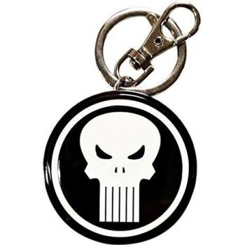 Portachiavi Metallico Logo Punisher Marvel