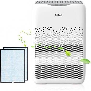 Purificador Aiibot para el Hogar, Filtro HEPA, Ionizador, Silencioso, 4 Velocidades, hasta 55 m²