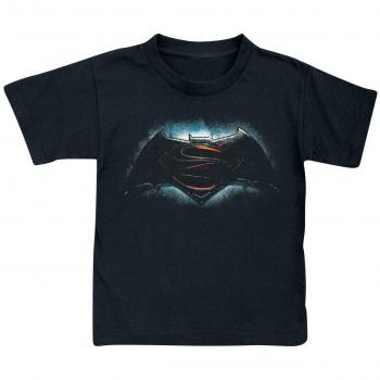 T-Shirt Bimbo Nero Batman & Superman