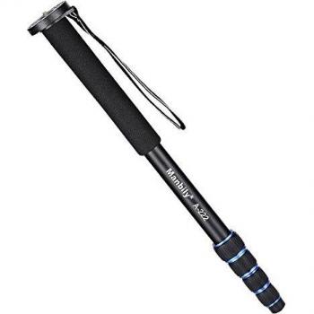 Monopode Portable Manbily A‑222 (165 cm) – Bâton DSL avec Base Mini Trépied M‑1