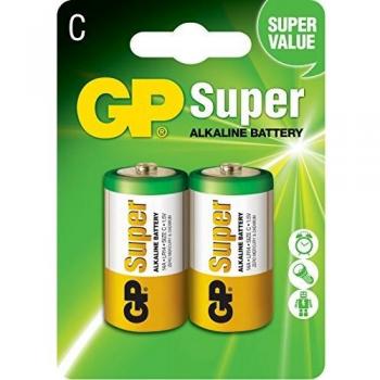 Ensemble de 2 Piles alcalines Super C 1,5 V