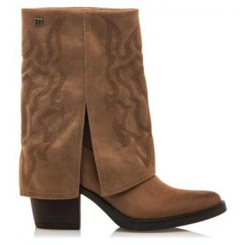 MTNG Damen‑Stiefel 54979M – Lässiger Braun‑Tijuana‑Look, 3‑5 cm Absatz, Reißverschluss