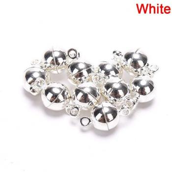 10pcs Magnetic Lobster Clasp Hooks Round Ball Jewelry Making Components