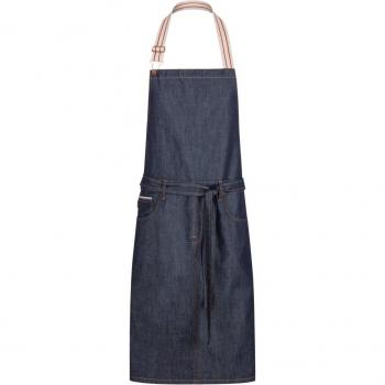Jobeline Tablier bleu denim 100x80 cm avec bavette