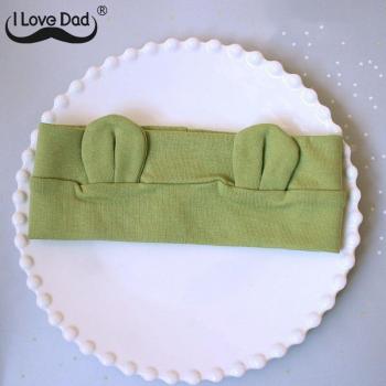 Elastic Baby Girl Headband with Bear Ears