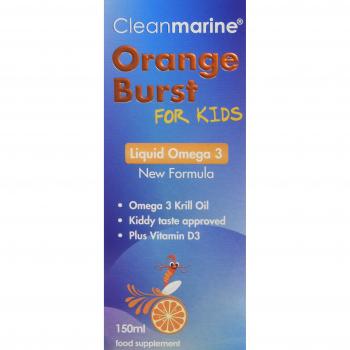 Olio di Krill per Ragazzi – Scatto Aromatico all’Arancia Omega 3 – 150 ml