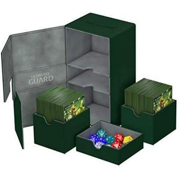 Ultimate Guard Taille Standard xenoskin 200 Plus Double Deck Flip-n-Tray Étui (Noir)