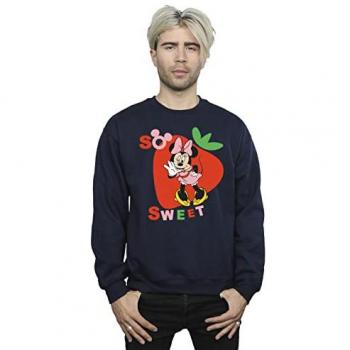 Disney Men's Minnie Mouse So Sweet Strawberry Sweatshirt