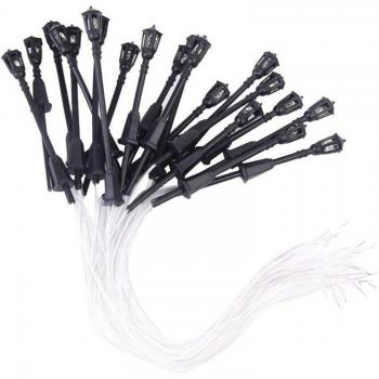 20pcs 3V LED Miniature Floor Lamp Single Head Scale 1/100