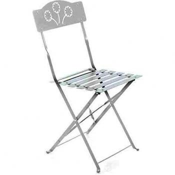 Set di Sedie Esterne Pieghevoli Bianco 06177