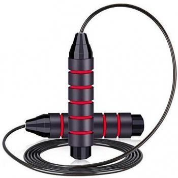 Speed Rope, Springseil für Crossfit und Fitness, mit Kugellagern, rutschfesten Griffen, einstellbare Länge, für Kinder und Erwachsene