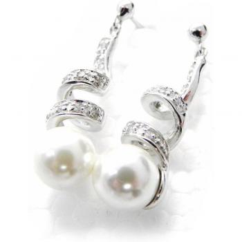 Collezione Lily [F6218] – Ciondoli d’Argento “Renaissance” Bianco