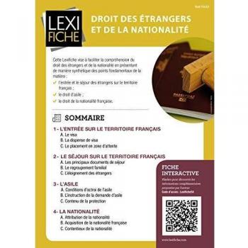 Droit des étrangers et de la nationalité