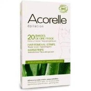Acorelle Bandes de Cire Froide Aisselles & Maillot, 20 pièces
