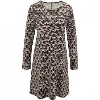 ANISTON SELECTED Damenkleid mit Rundhalsausschnitt