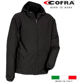 Cazadora softshell Vannas negra de Cofra, talla XXL