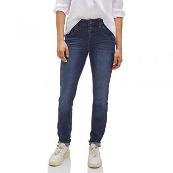 Dunkelblaue Comfort-fit-Jeans für Damen von STREET ONE, Gr. 34, Länge 30