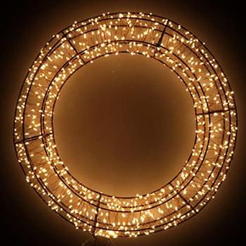 Vacchetti Dekogirlande 900 LED warmweiß Ø38cm H6,5cm