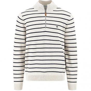 FYNCH HATTON Casual Troyer Pullover Creme XXXL