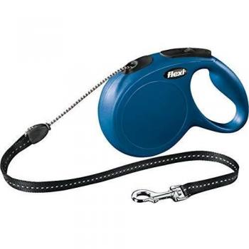 Blue 20kg Flexi New Classic Retractable Dog Lead 8m (26ft)