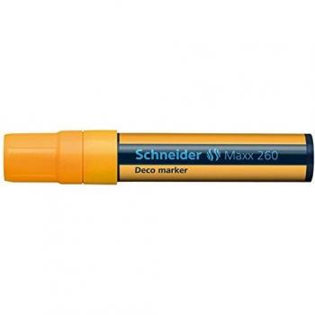 Schneider 260 Deco-Marker Orange Breit Keilspitze 5