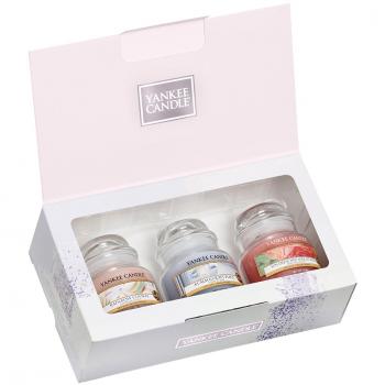 Yankee Candle Alltägliche Glücksmomente Kerzen‑Set – 3 Stück – Glas – Farbig – 20 × 10 × 8,9 cm