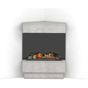 Chimenea Eléctrica Taravo en Cemento Negro