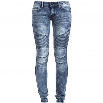 Vaqueros Azules Biker Femeninos