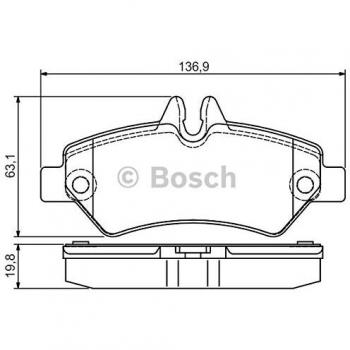Bosch BP1554 Rear Brake Pads