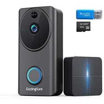 GazingSure 32GB Card & Reader Doorbell