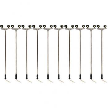 Mini‑Laternenpfahl 2 LED – 10 Stück, 1:100 HO Straßenbeleuchtung
