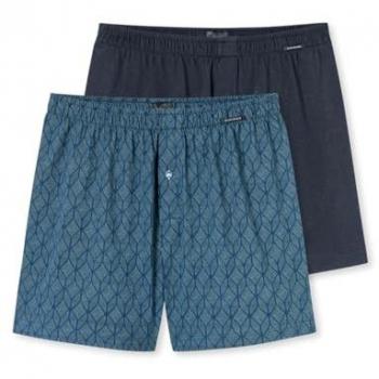 Herren Boxershorts im Doppelpack mit Label-Badge