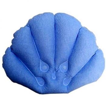 Kürbis‑Spa Kissen für die Badewanne – Hellblau