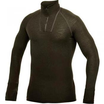 Woolpower Turtleneck Unterhemd Zip Lite in Nadelgrün
