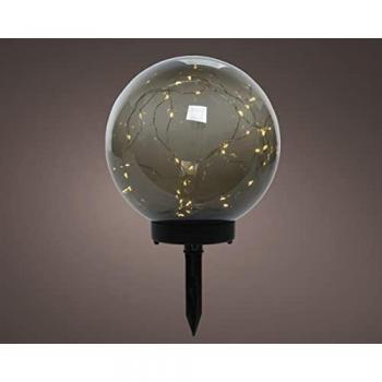 Lampe solaire LED 20 cm avec piquet de sol