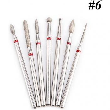 Ensemble de mèches diamantées et fraises électriques – 7 pièces