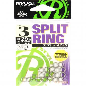 Ryugi ZSR041 Anelli di Acciaio Inossidabile Dimensione 3
