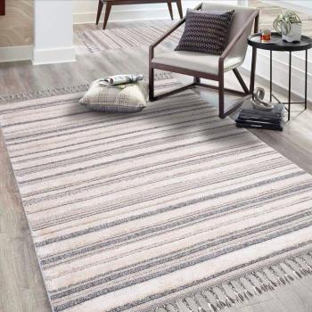 Tiefstruktur‑Valencia 807 – Rechteckiger Boho‑3D‑Teppich