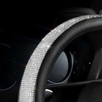 Rhinestone Steering Wheel Cover 15 Inch