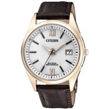Citizen Herren Solar Analog Uhr Modell AS2053-11A, Lederarmband
