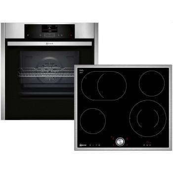 Neff SH 6011 Set Backofen BCS 4524 N und Glaskeramikkochfeld TBT 1676 N